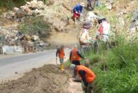 Perbaikan Drainase dan Jalan Longsor oleh PUPR Kota Sungai Penuh