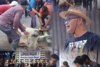 Kebersamaan warga Lingkungan Satu Kelurahan Sungai Penuh