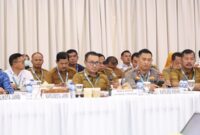 Wali Kota Sungai Penuh, Alfin, S.H., saat menghadiri Rakor Lintas Sektoral Ketahanan Pangan yang digelar Polda Jambi, Selasa (17/6/2025).
