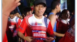 Wakil Walikota Sungai Penuh, Azhar Hamzah, menghadiri Presisi Merdeka Run 2025 di Lapangan Kantor Gubernur Jambi, Minggu (3/8).