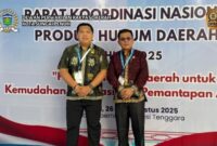 Ketua DPRD Kota Sungai Penuh, Hutri Randa, S.Sos., MM, menghadiri Gala Dinner Rakornas Produk Hukum Daerah se-Indonesia di Kendari, Senin (26/08).
