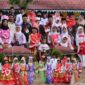 Anak-anak Desa Talang Lindung tampil percaya diri dalam fashion show busana daur ulang pada peringatan HUT RI ke-80.