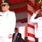 Walikota Sungai Penuh Alfin SH memimpin upacara HUT ke-80 RI di Lapangan Merdeka.