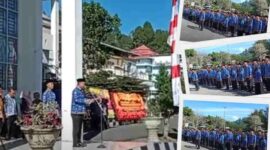 Walikota Sungai Penuh, Alfin SH, saat memberikan amanat pada pelantikan 821 PPPK tahap I tahun 2024.