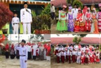 Upacara HUT RI ke-80 Desa Talang Lindung berlangsung meriah dan khidmat.