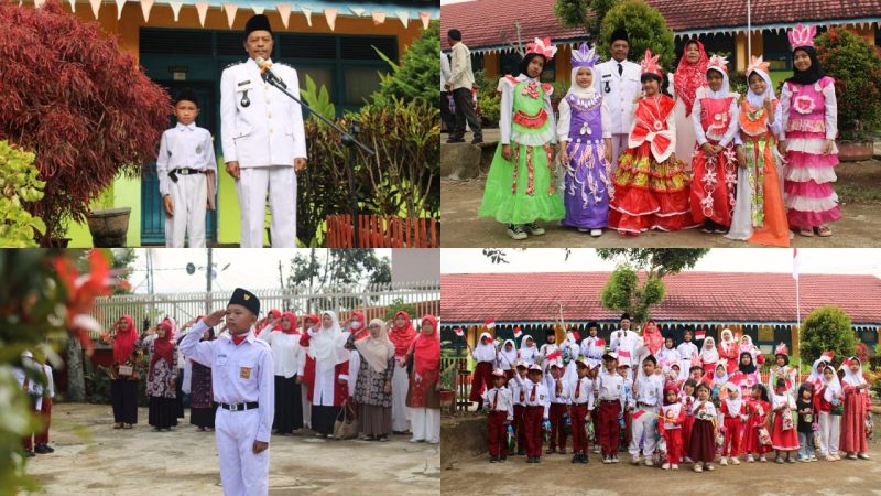 Upacara HUT RI ke-80 Desa Talang Lindung berlangsung meriah dan khidmat.