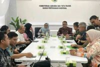 Walikota Alfin saat kunjungan kerja ke Kementerian ATR/BPN untuk pengembangan Sungai Penuh