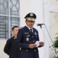 Wawako Sungai Penuh Azhar Hamzah memimpin apel kerja sekaligus peringatan Hari Perhubungan Nasional 2025 di Lapangan Kantor Walikota, Senin (22/9).