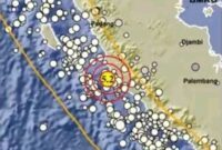 Informasi gempa bumi 5,2 SR Mukomuko dari BMKG, tanpa potensi tsunami.