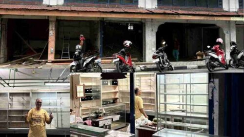 Pedagang Pasar Beringin mulai berkemas pindah ke lokasi relokasi sementara di Khincai Plaza, Kota Sungai Penuh.