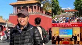 E. Wiryadi dari Bappeda Kota Sungai Penuh saat mengikuti program pelatihan internasional “Seminar on Rural Development and Poverty Reduction” di Beijing dan Yunnan, Tiongkok. (Dok. Pribadi)