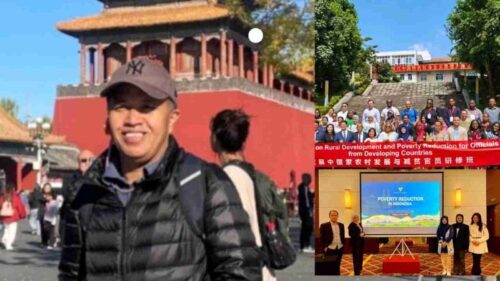 E. Wiryadi dari Bappeda Kota Sungai Penuh saat mengikuti program pelatihan internasional “Seminar on Rural Development and Poverty Reduction” di Beijing dan Yunnan, Tiongkok. (Dok. Pribadi)