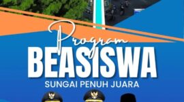 Wali Kota Alfin bersama Wakil Wali Kota Azhar Hamzah saat peluncuran Program Beasiswa Sungai Penuh Juara 2025.
