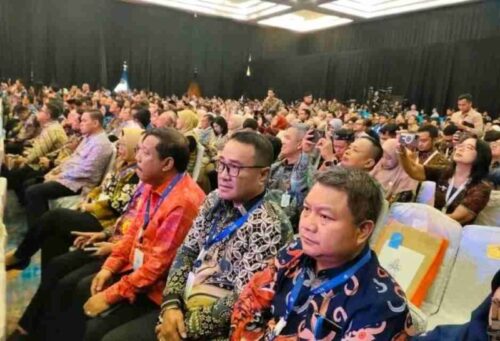 Wali Kota Sungai Penuh, Alfin SH, saat menghadiri Rakornas Kepegawaian BKN Tahun 2025 di Jakarta.
