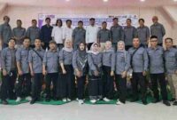 Ketua SMSI Provinsi Jambi Muhtadi Putra Nusa memimpin pelantikan pengurus SMSI Kabupaten Kerinci–Kota Sungai Penuh periode 2025–2028 di Gedung Nasional Kota Sungai Penuh, Sabtu (13/12/2025).