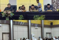 Rapat Gabungan DPRD Kota Sungai Penuh saat penyampaian laporan pembahasan Raperda APBD 2026.