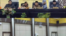 Rapat Gabungan DPRD Kota Sungai Penuh saat penyampaian laporan pembahasan Raperda APBD 2026.