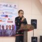 Wakil Wali Kota Sungai Penuh Azhar Hamzah menyampaikan sambutan saat pelantikan Pengurus SMSI Kerinci–Sungai Penuh periode 2025–2028.