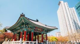 Ilustrasi kota Daegu, Korea Selatan, pusat industri kacamata kelas dunia yang kini menarik wisatawan