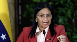 Wakil Presiden Venezuela Delcy Rodríguez menyampaikan tuntutan pembebasan Presiden Nicolás Maduro dan istrinya melalui siaran televisi pemerintah.
