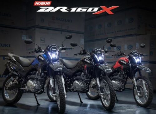 Suzuki DR160X 2026 hadir dalam beberapa pilihan warna dengan desain agresif dan lampu depan full LED.