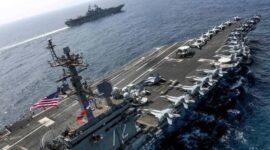 USS Gerald R. Ford memasuki Laut Mediterania sebagai bagian dari penguatan militer Amerika Serikat di kawasan Timur Tengah.