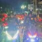Wali Kota Sungai Penuh, Alfin, bersama Forkopimda saat melakukan patroli pengamanan malam takbiran dan peninjauan kebersihan kota, Jumat (20/03).
