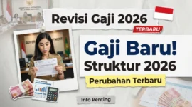 Rincian komponen gaji ASN 2026 menunjukkan perbedaan antara gaji pokok dan total penghasilan setelah tunjangan