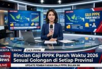Pemerintah menetapkan skema gaji PPPK paruh waktu 2026 berdasarkan jumlah jam kerja dan beban tugas pegawai.