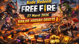 Ilustrasi kode redeem Free Fire 27 Maret 2026 dengan hadiah gratis.(Foto ist)