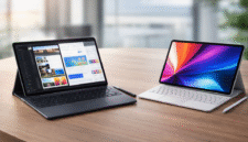 Ilustrasi tablet premium yang dapat menggantikan fungsi laptop pada 2026.