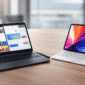 Ilustrasi tablet premium yang dapat menggantikan fungsi laptop pada 2026.