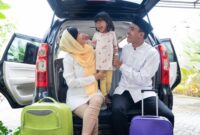 Suasana ilustrasi pemudik bersiap berangkat ke kampung halaman saat musim mudik Lebaran.