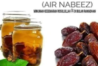 Nabeez, minuman sunnah dari rendaman kurma, membantu menjaga energi dan hidrasi tubuh selama puasa Ramadan.