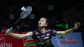 Putri Kusuma Wardani melaju ke final Swiss Open 2026 setelah mengalahkan Nozomi Okuhara dua gim langsung di Basel, Swiss.