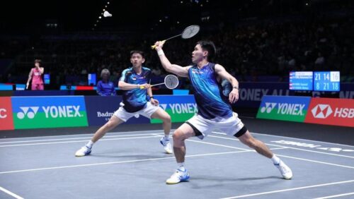 Raymond Indra/Nikolaus Joaquin mengalahkan Liang Wei Keng/Wang Chang dan melaju ke semifinal All England 2026.