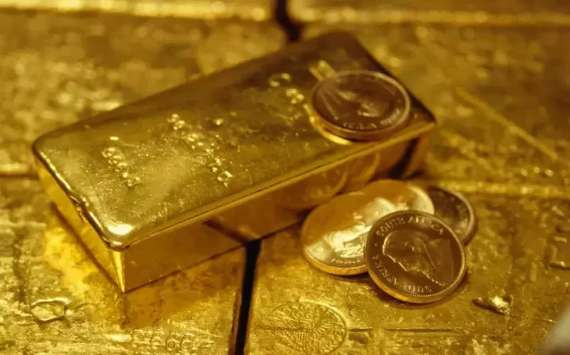 Ilustrasi emas batangan di tengah tren kenaikan harga global