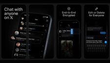Tampilan aplikasi XChat di perangkat iOS yang menghadirkan layanan pesan instan terhubung langsung dengan platform X
