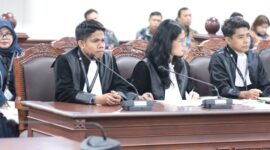 Kuasa hukum menyampaikan perbaikan permohonan uji materi UU ASN dalam sidang di Mahkamah Konstitusi, Jakarta, Rabu (1/4/2026).