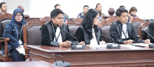 Kuasa hukum menyampaikan perbaikan permohonan uji materi UU ASN dalam sidang di Mahkamah Konstitusi, Jakarta, Rabu (1/4/2026).