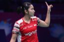 Ester Nurumi Tri Wardoyo tampil gemilang dan memastikan kemenangan Indonesia atas Taiwan pada laga penentuan Uber Cup 2026 di Denmark