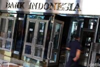 Tampak gedung Bank Indonesia di Jakarta yang menjadi pusat pengambilan kebijakan stabilisasi nilai tukar rupiah.