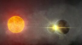 Tabrakan dua planet di sekitar bintang jauh menciptakan awan debu yang menutupi cahaya bintang