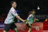 Pertandingan Indonesia vs Prancis di fase grup Thomas Cup 2026 yang berakhir dengan kekalahan tim Merah Putih.