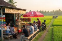 Usaha depan rumah seperti warung sembako menjadi solusi kebutuhan warga desa yang membutuhkan layanan 24 jam.