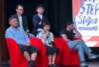 Sineas dan penyelenggara memaparkan program Next Step Studio dalam konferensi pers di Jakarta menjelang Cannes Critics’ Week 2026.