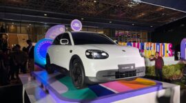Chery Q hadir sebagai mobil listrik compact dengan desain modern, kabin lega, dan fitur canggih untuk mendukung mobilitas urban. (Foto : Liputan6.com/Septian Pamungkas)