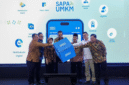 Sejumlah pejabat meresmikan peluncuran aplikasi SAPA UMKM sebagai platform digital untuk pelaku usaha.(fhoto :ukmindonesia.id) 