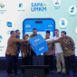 Sejumlah pejabat meresmikan peluncuran aplikasi SAPA UMKM sebagai platform digital untuk pelaku usaha.(fhoto :ukmindonesia.id) 