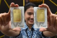 Harga emas Antam tetap stabil pada 3 Mei 2026, dengan harga 1 gram di level Rp2.796.000.
